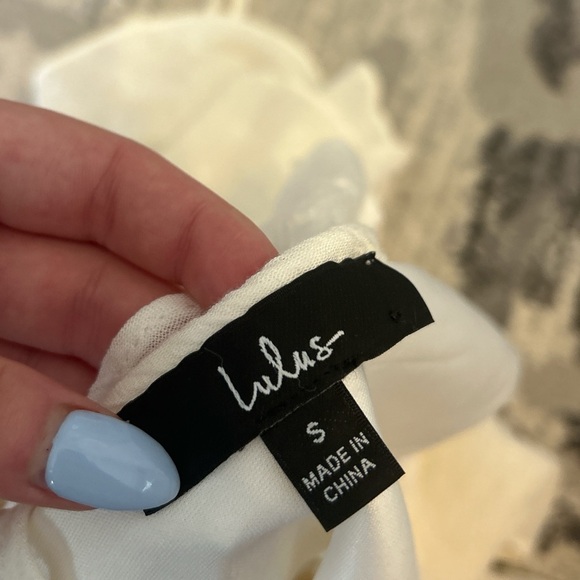 Lulu's Cream Ruffled Romper - Picture 2 of 2